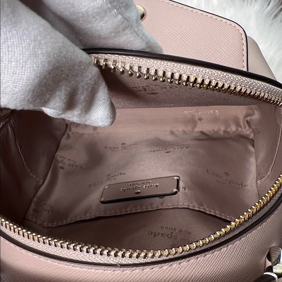 Kate Spade New York Schuyler Mini Backpack Warm Beige NWOT $299 Saffiano PVC - Picture 9 of 17